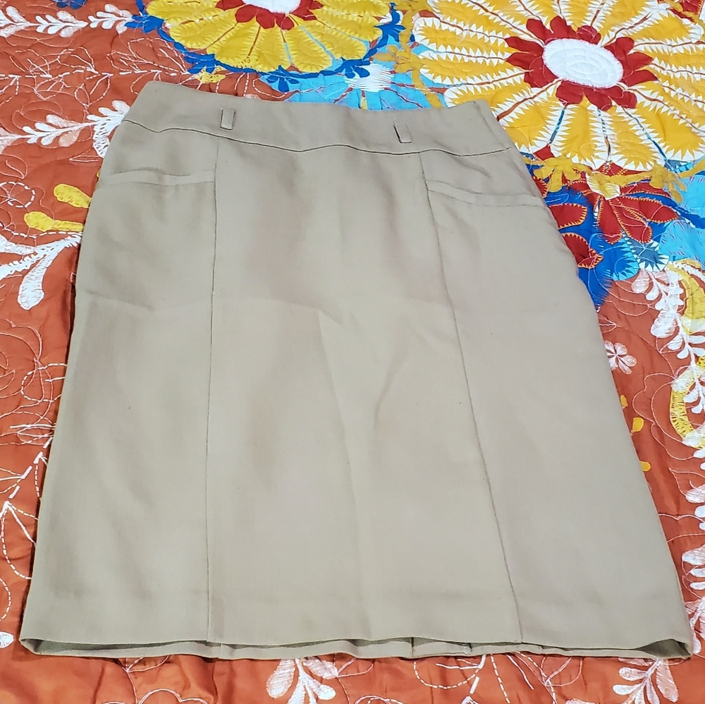 H&M Tan Pencil Skirt